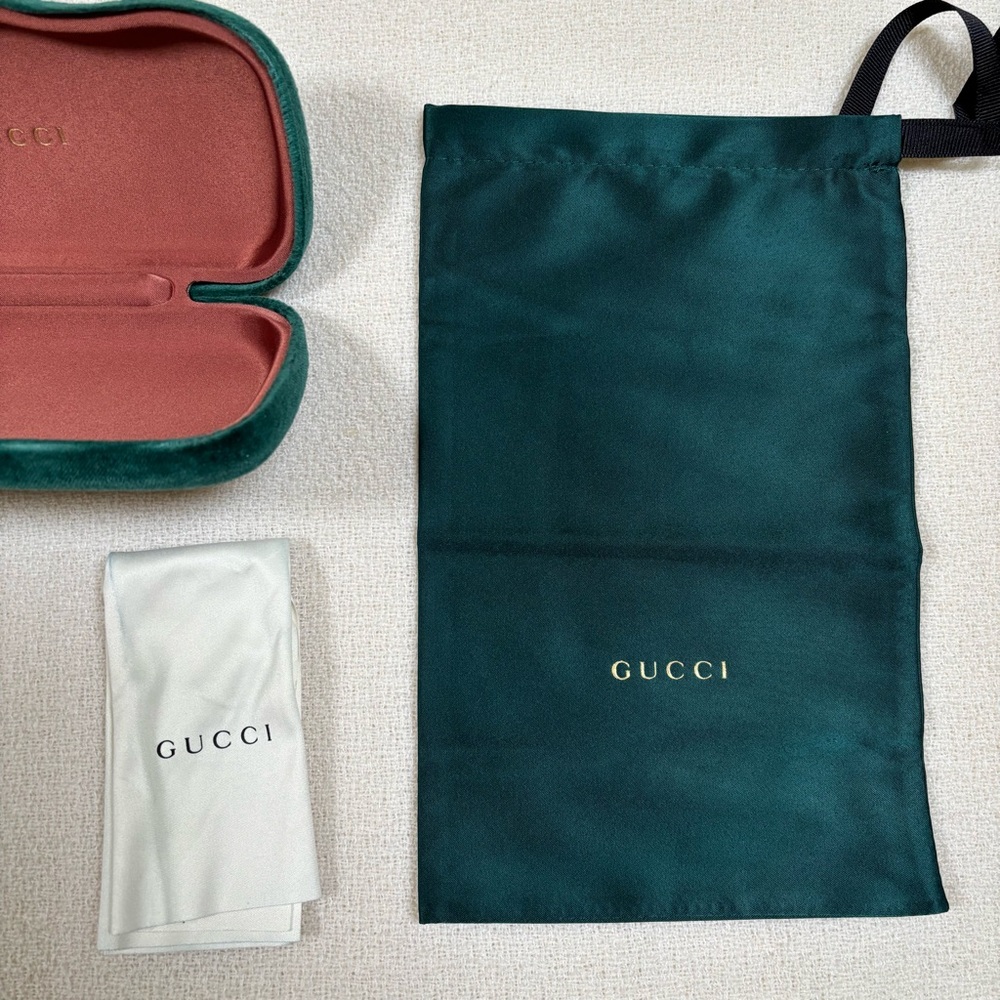 GUCCI Black Round Glasses GG0027O - Picture 15 of 16